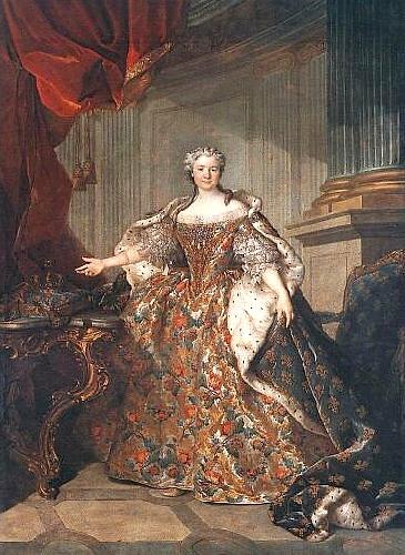 Louis Tocque Queen of France Germany oil painting art